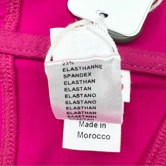 NWT ERES “Compact Stud” Full Cup Triangle Bikini Top Braided Circle Pink Size 14 - Picture 12 of 16